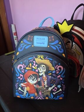 Loungefly Coco Mini Backpack - Black/Blue